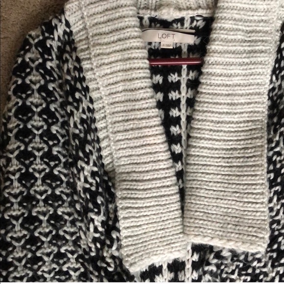 LOFT grey and black cardigan - Picture 2 of 3